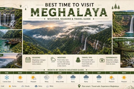 Best Time to Visit Meghalaya Month by Month Travel Guide 2026 (Packages)
